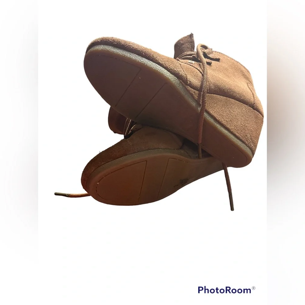 TOMS brand leather wedges. Size 6. Gently worn.